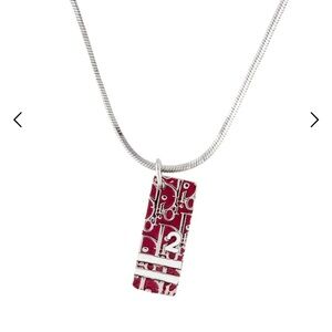 Authentic Vintage Christian
Dior Trotter Logo Number2
Pendant Necklce Red W/COA
